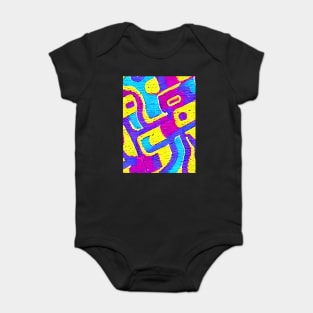 ABSTRACT COLORFUL 90S POP ART Baby Bodysuit